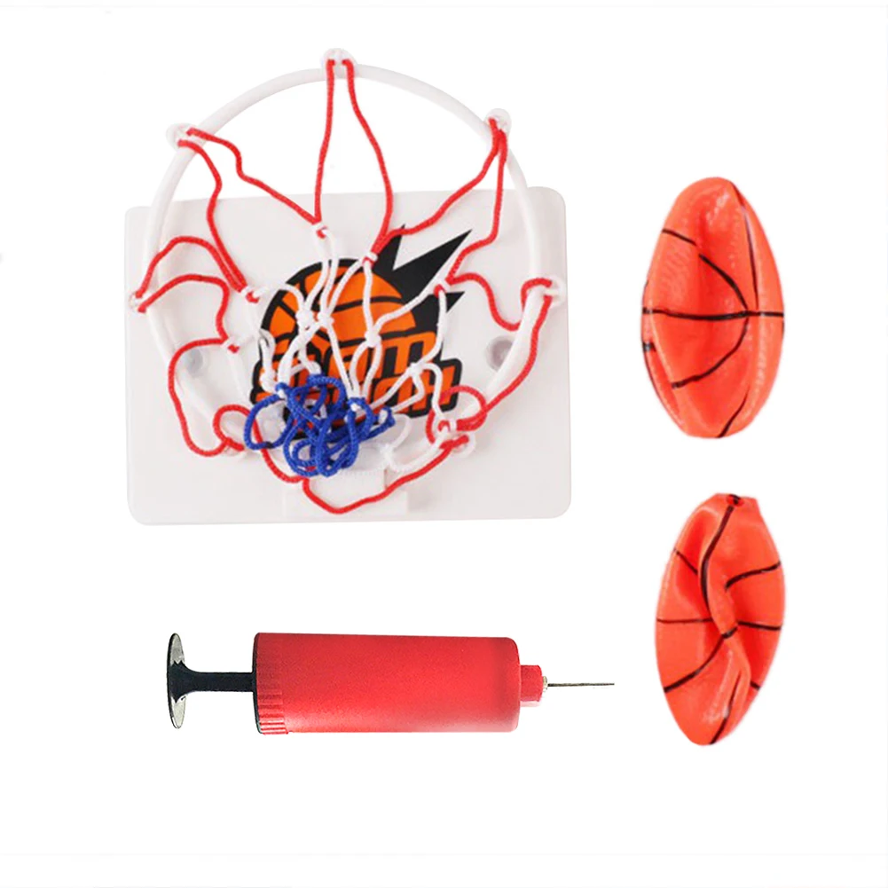 Mini Basketball Hoop Set Kids Sport Games with 1 Ball and 1 Inflatable Pump Portable Basketball Hoop for Kids and Adults