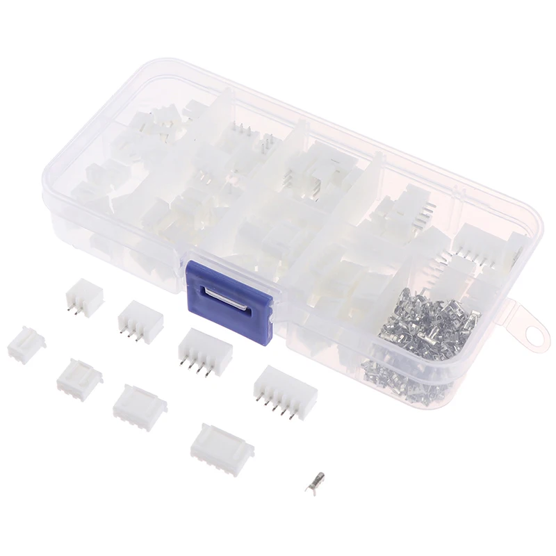 1Box JST-XH Kit 2/3/4/5Pin XH2.54MM Terminal Housing PCB Header Wire Connectors