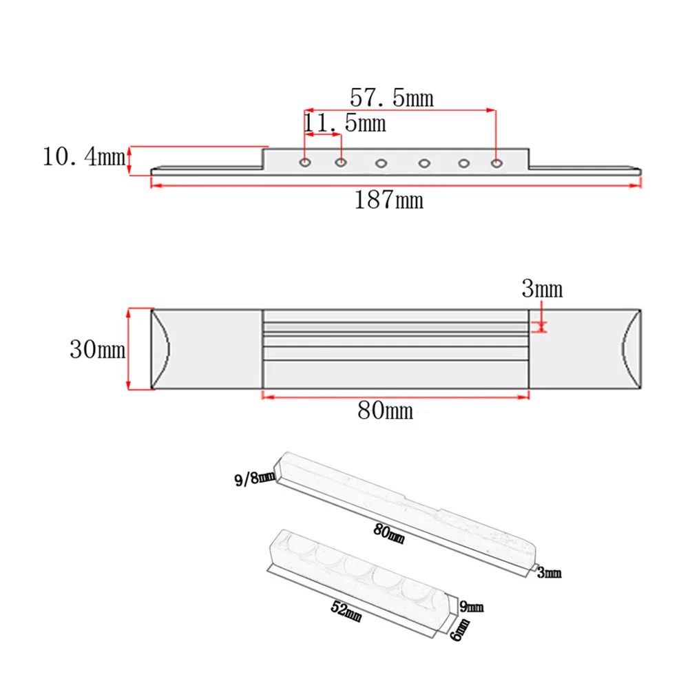 

Classical Bridge Wood Replacement Parts For Acoustic Guitar Repair Clear Sound Ponticello Guitar Bridge Instrument