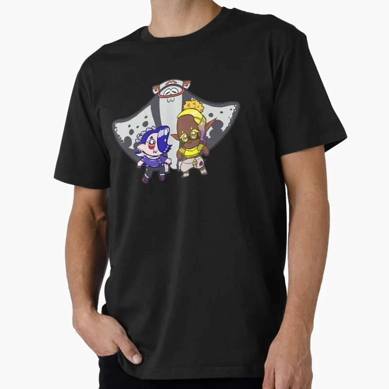 Pop Team Deep Cut Cartoon Video game Splatoon Gift T-Shirt for gamer 100% Cotton y2k clothing Short-Sleeve Tee All Size Tops
