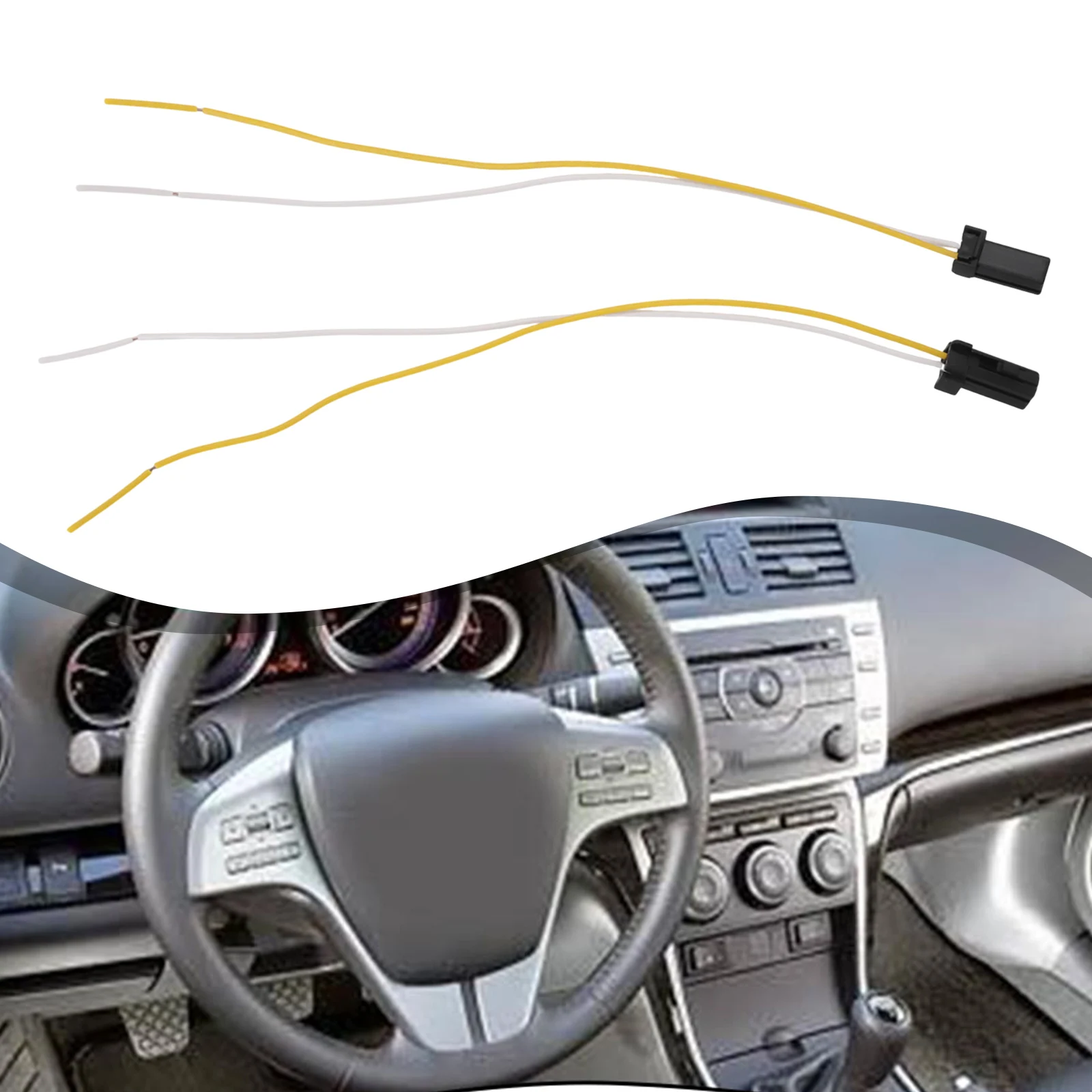 2Pin Interface Cable Wiring Harness Audio Installation Direct Installation Good Materials High Universality Fitment