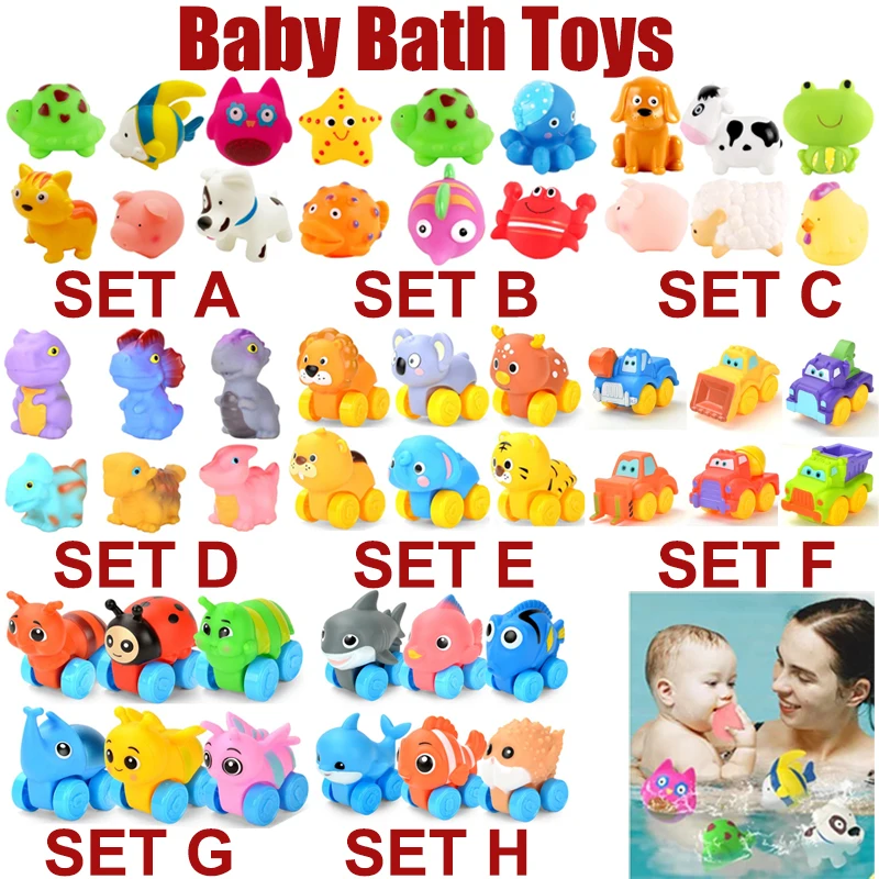 

Детские игрушки для ванной, игра для плавания, водные развлечения, купание, милые забавные детские игрушки для ванной комнаты, душ, ванна, автомобиль с животными, игрушка из мягкой резины, подарки для детей