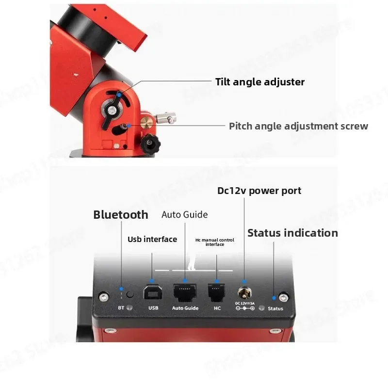 AM7 Harmonic Equatorial Instrument Astrophotography and Theodolite Mode Super Load Matching Column