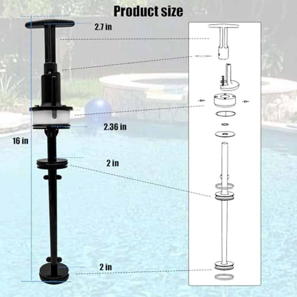 

273241 Piston Rod Assembly For Pentair Pool Valve 261047 261165- Easy Install Pool Piston Rod Assembly Piston Rod Components