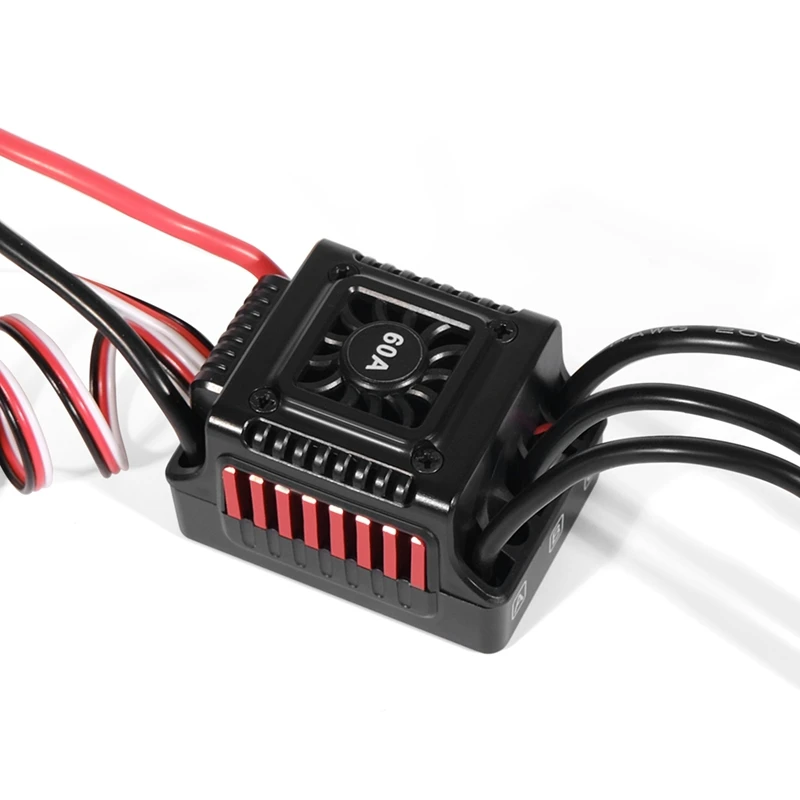 WSDT-60A RC Sensorless Brushless Waterproof 60A ESC Suitable For 1/10 RC ,Compatible With Various Brushless Servos