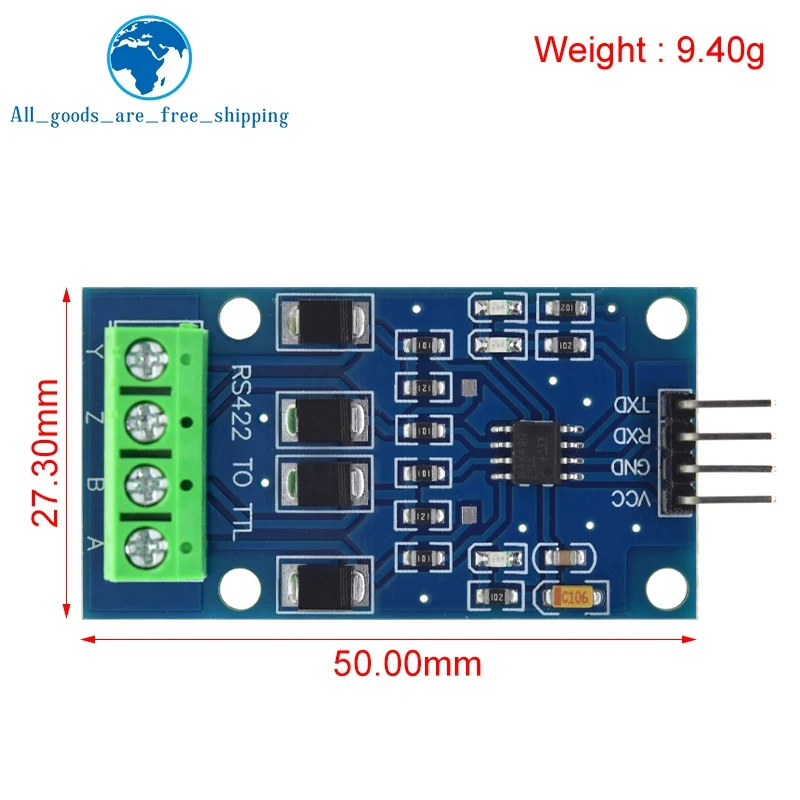 1/3PCS RS422 Mutual Conversion TTL Two-way Signal Module Full Duplex 422 Turn Single MAX490 To TTL Module