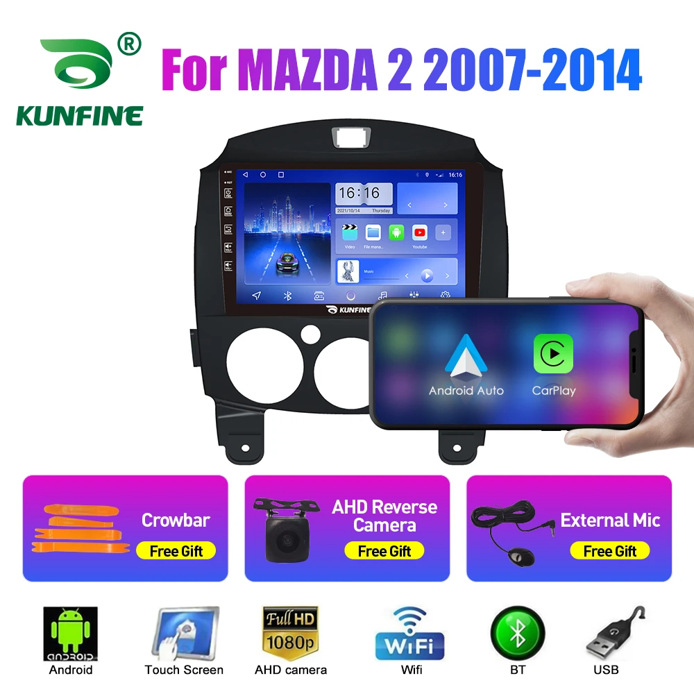 

2Din Android Car Radio For MAZDA 2 2007-2014 Car Stereo GPS Navigaion video Player Carplay Andrid Auto BT WIFI 4G Headunit