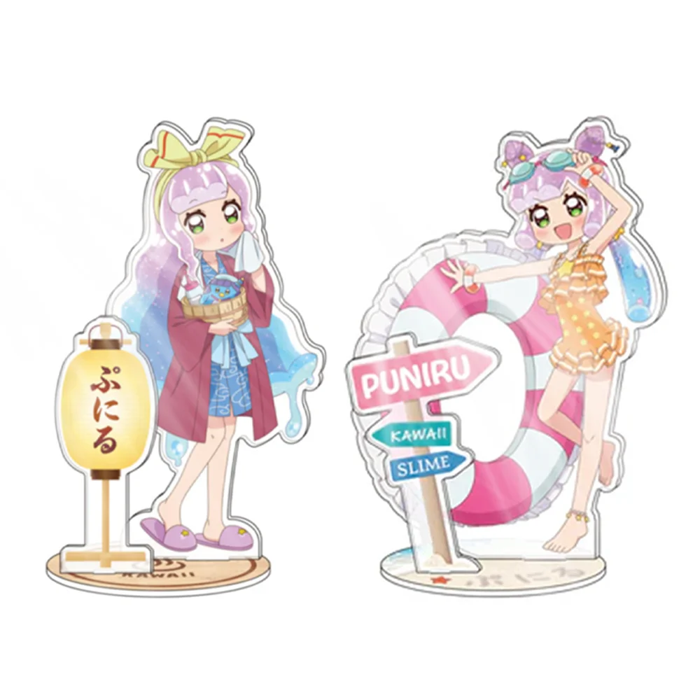 Anime Puniru Is a Cute Slime Acrylic Stand Model Plate Desk Decor Standing Sign Prop Fans Gifts