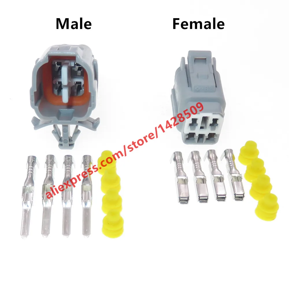 1 Set 4 Pin 6188-0217 6189-0372 Waterproof Automotive Electrical Cable Connector Car Crimp Plug Auto Socket