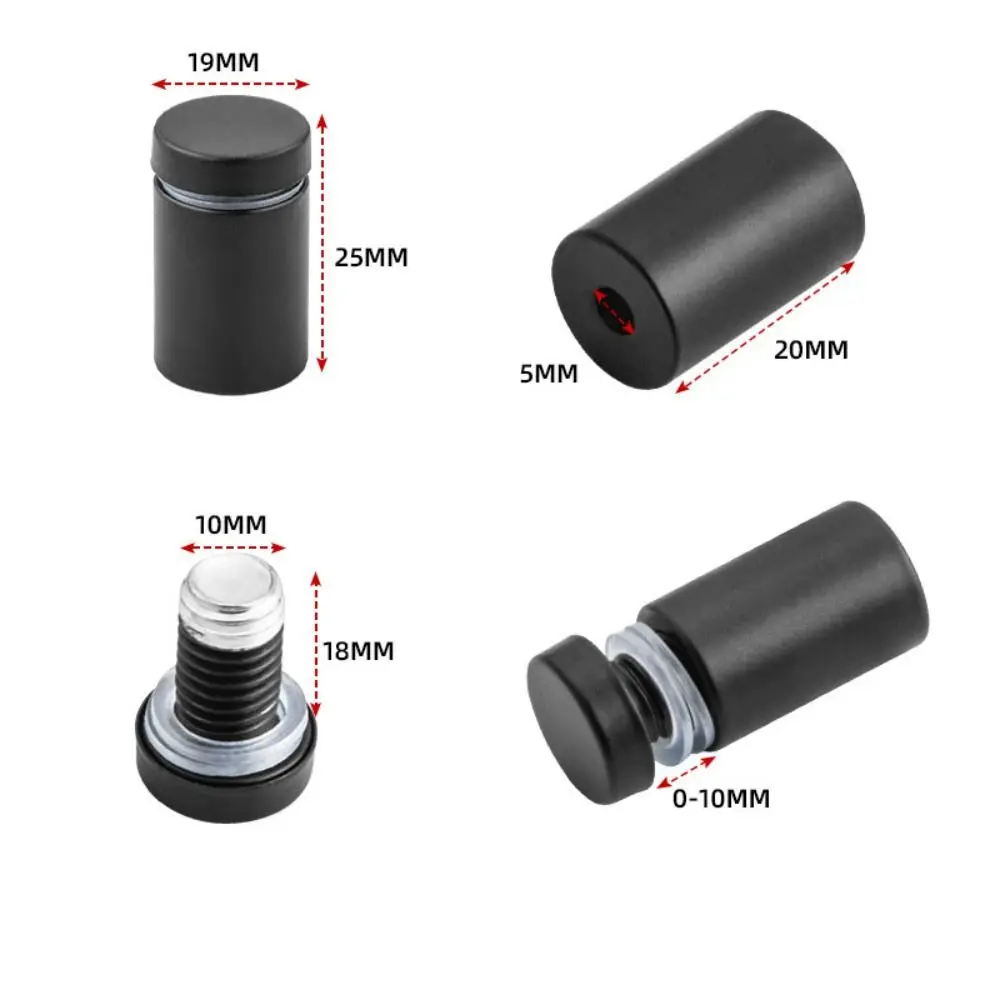 

4 шт. нержавеющие рекламные крепления из нержавеющей стали, устойчивые к ржавчине, серебристые/золотистые/черные, для акриловых панелей, прочные, с высокой точностью крепления