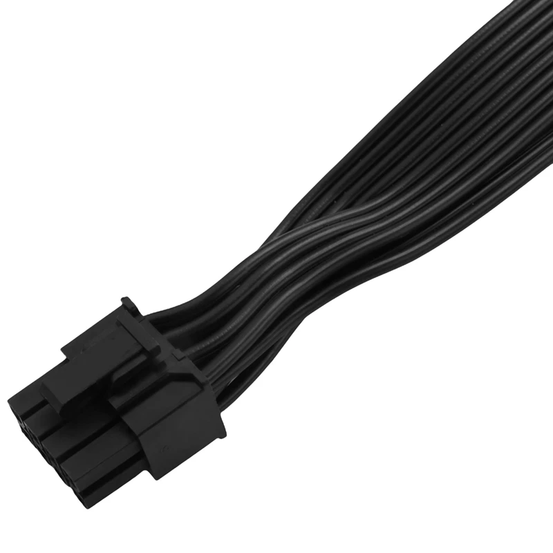 4X Pcie 8 pines macho a Dual Pcie 2X 8 pines (6 + 2) Cable adaptador de corriente macho para fuente de alimentación sazonal 25 pulgadas + 9 pulgadas