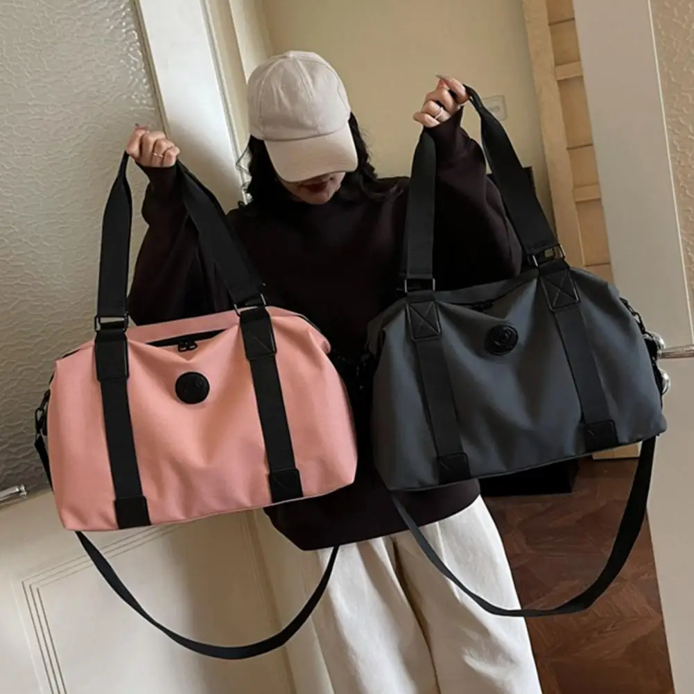 Gym Bag Wet Pocket Gym Bag Unisex Gym Tote Duffel Bag with Wet Pocket Weekender Overnight Travel Sports Carry-on for Workout