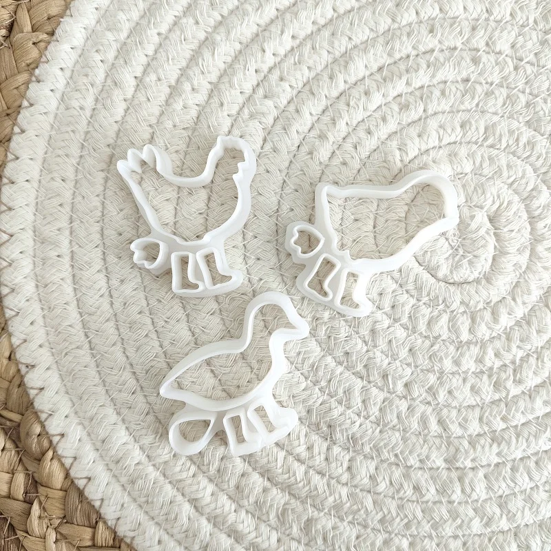 Chick Duck Rooster Shape Polymer Clay Cutters Cute Soft Pottery Clay Mold DIY Earrings Necklace Jewelry Cutting Pottery Tools
