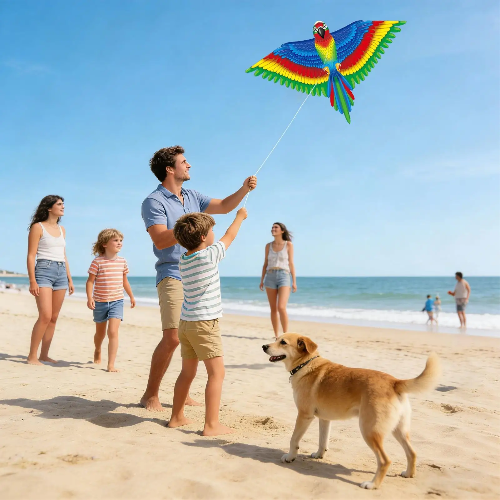 Cometas para adultos, cometa portátil grande con forma de animal, con asa y cuerda de 328 pies, juguetes de exterior para niños, adultos, adolescentes, jóvenes y amigos