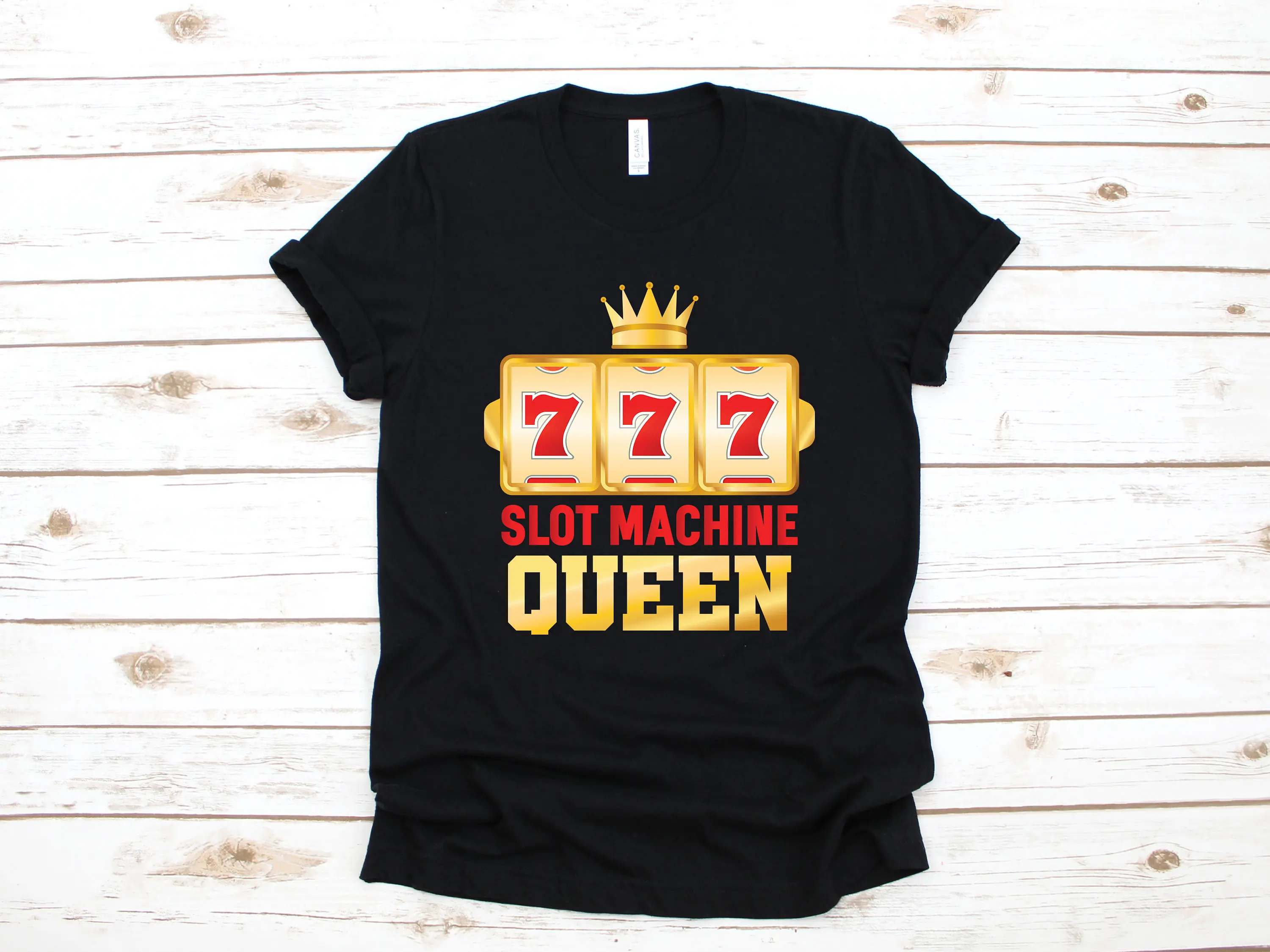 Slot Machine Queen T Shirt Funny Casino Mothers Day Gambling Gambler SweaT Mom Slots Player Long Sleeve