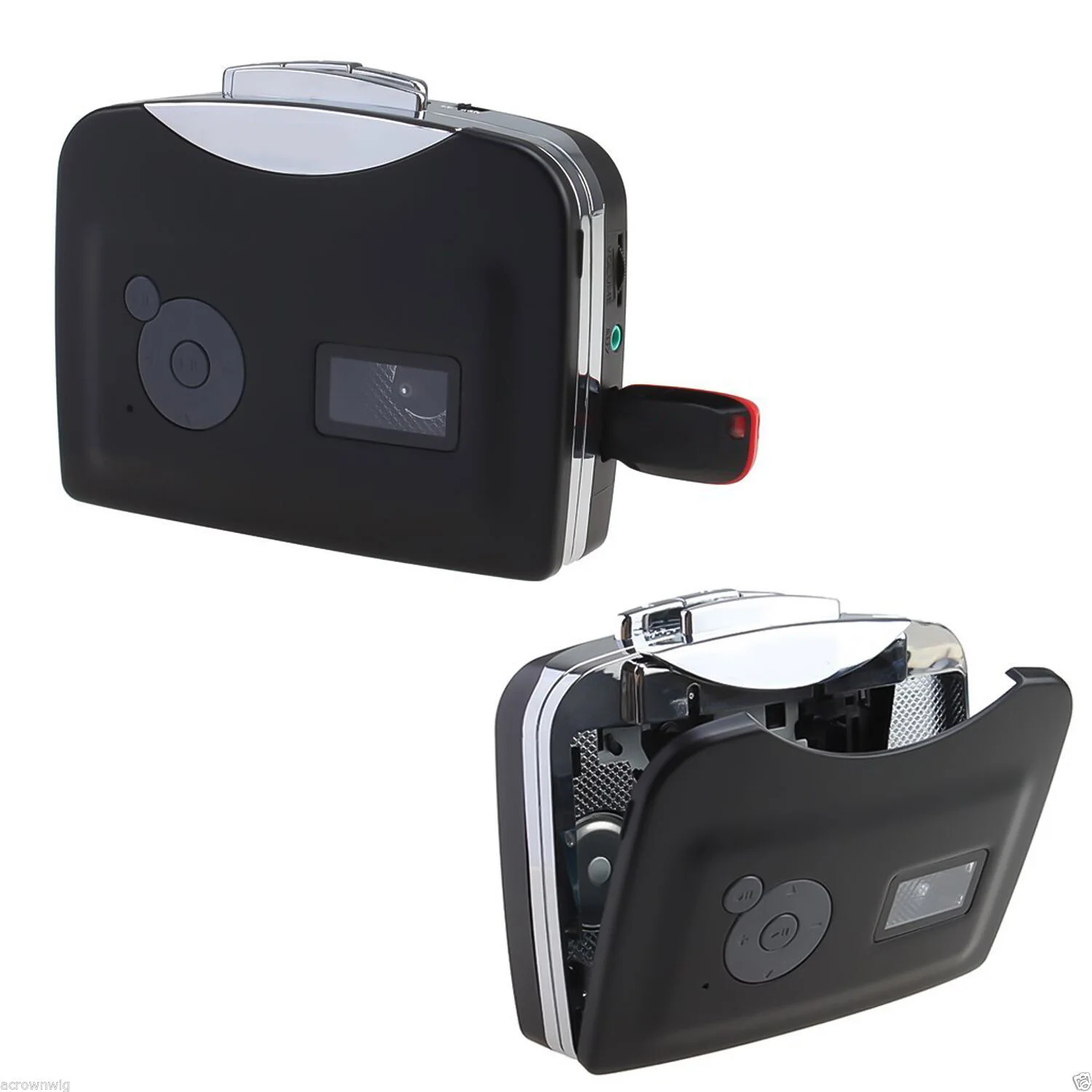 1Pcs Tape to PC USB Cassette to MP3 CD Digital Audio Music Player Converter Tape to MP3 Capture Recorder Car Styling Players