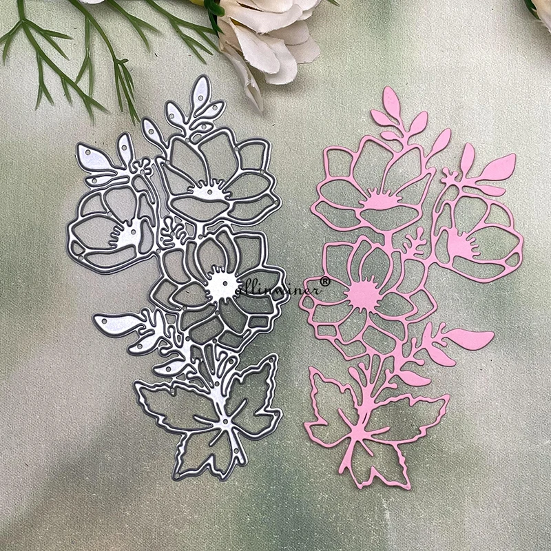 New Flower leaf branch Metal Cutting Dies for DIY Scrapbooking Album Paper Cards Decorative Crafts Embossing Die Cuts