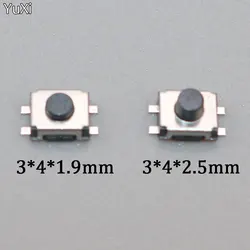 10/20/50Pcs Touch Micro Switch SMD Switch 4 Pin Tactile Tact Push Button Switches 3x4x1.9mm 3x4x2.5mm Mini Buttons