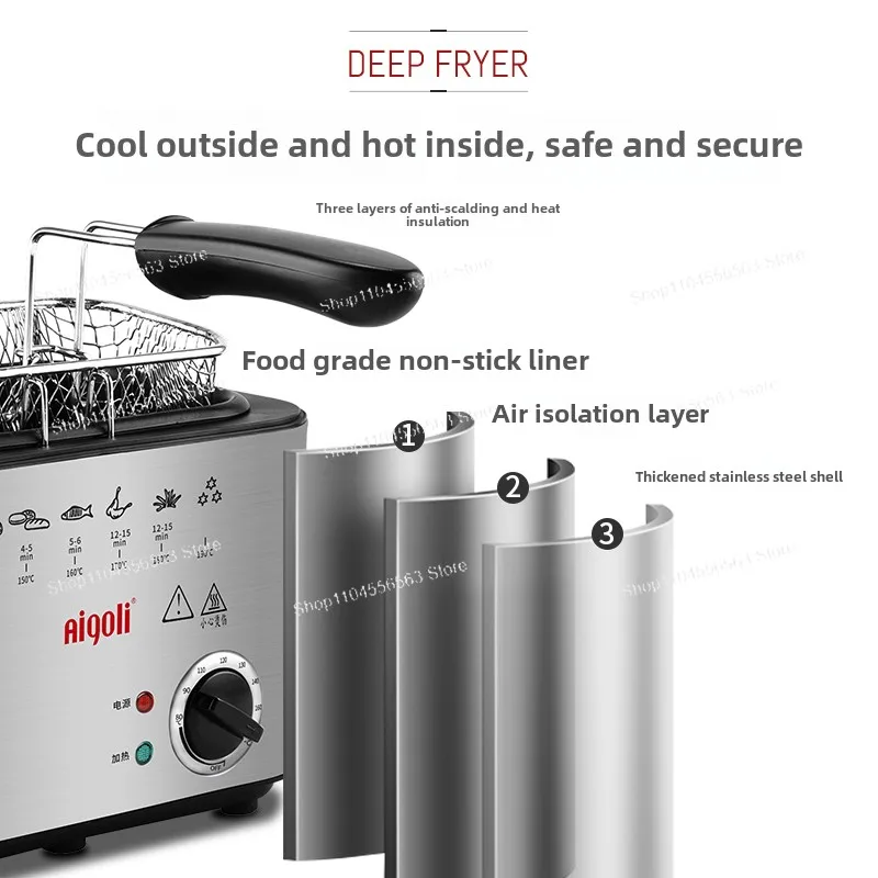 مقلاة كهربائية، مقلاة منزلية صغيرة، قلي متعدد الوظائف