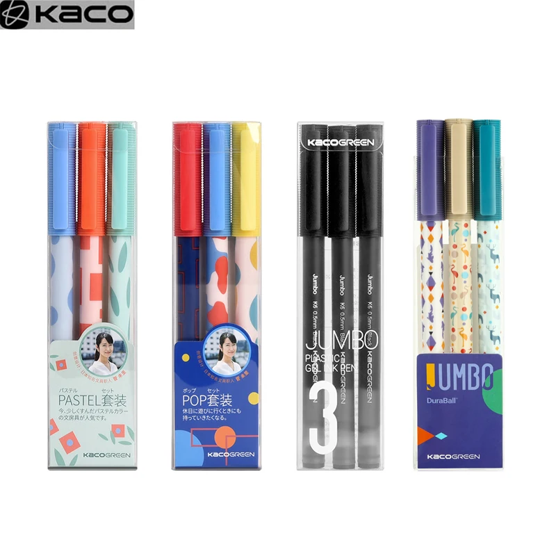 Kaco Gel Pens Sets, Multi Colour Quick Drying Canetas Daily Office Writing Tools, Kids Back To School Student Accessories Pluma