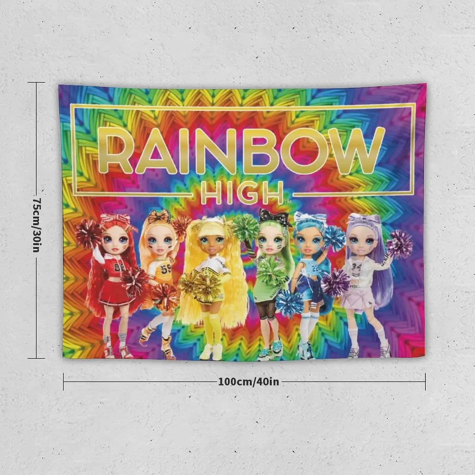 Rainbow High Dolls Characters Tapestry Decoration Pictures Room Wall Home Decorating House Decorations Tapestry