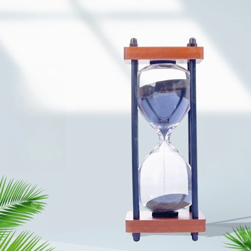 

15 Minutes Retro Wood Geometric Timer Hourglass Home Decoration Valentine's Day Birthday Gift