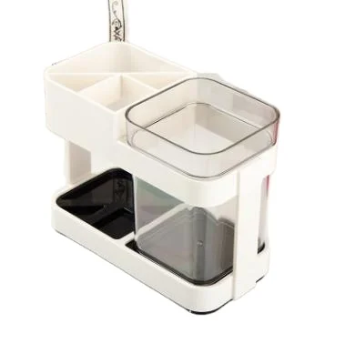 

Toothbrush holder with 2 rinse cups Practical toothbrush holder Toothpaste rinse cup holder Organizer Storage rack