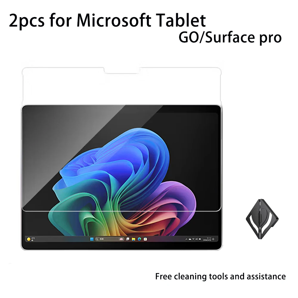 2PCS High-Definition Tempered Glass Screen Protector for Microsoft Surface Go/GO2/GO3/GO4 - Scratch-Resistant Protective Cover