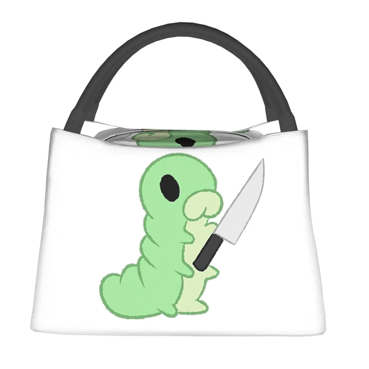 Hollow Knight Grub With A Knife Lunch Bags Insulated Bento Box Lunch Tote Picnic Bags Thermal Bag for Woman Student Travel