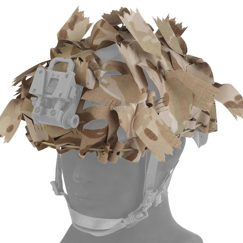 

Тактический камуфляжный чехол для шлема с 3D лазерной резкой, универсальный тканевый чехол для шлемов для страйкбола, охоты и спорта на открытом воздухе