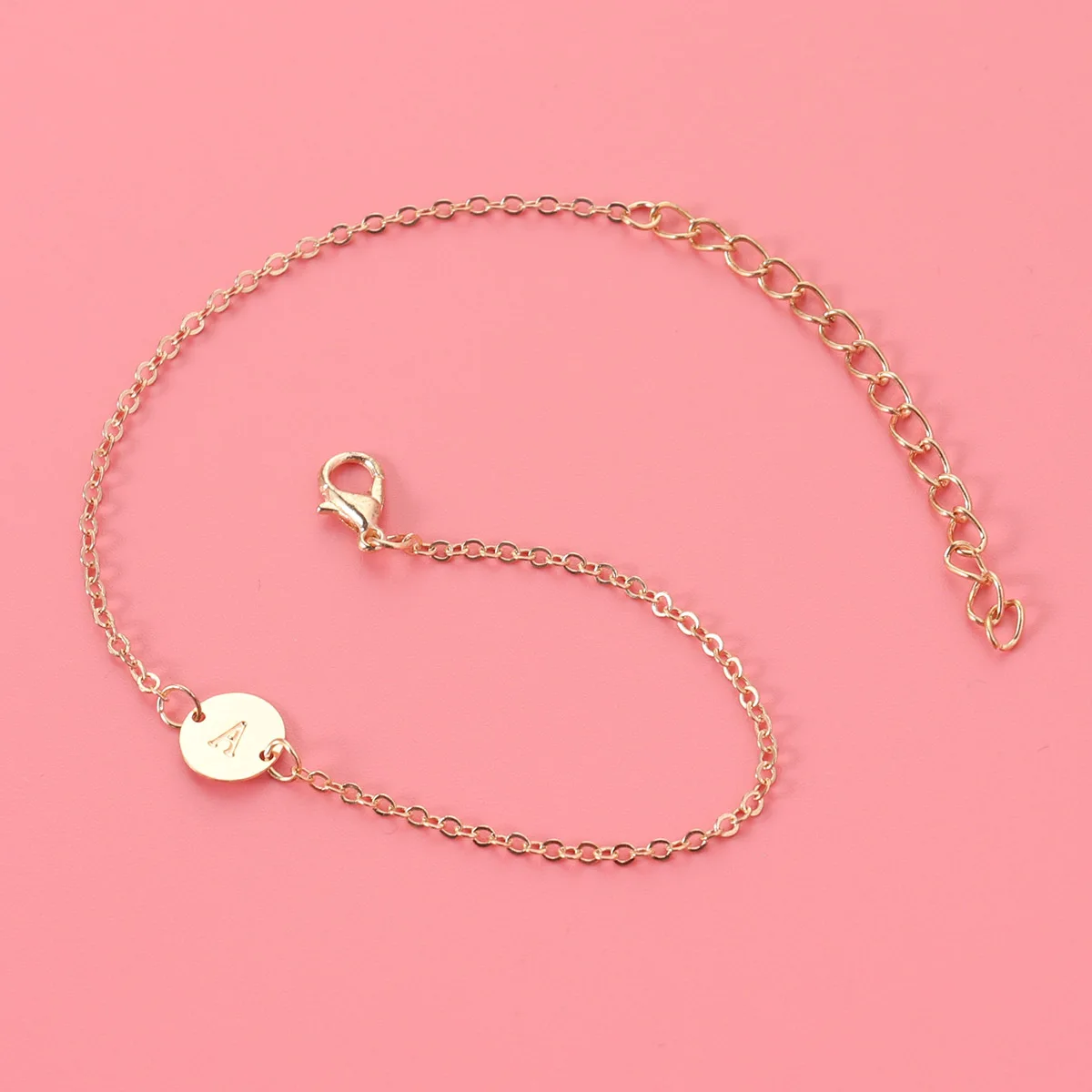 

Первоначальный браслет, персонализированный регулируемый золотой женский браслет для девочек-подростков на день рождения, свадьбу, Рождественский подарок, прочный первоначальный браслет