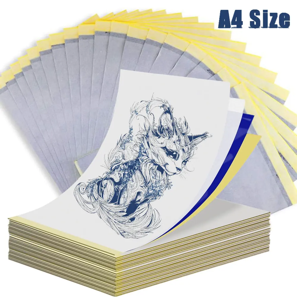 

100/50/30/10/5 шт. бумага для переноса татуировок, термопринтер для татуировок, копировальная бумага, копировальная бумага для аксессуаров для переноса татуировок