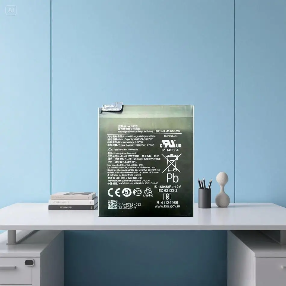 

Stable Mobile Phone Battery 4320Mah BLP761 For Oneplus 8 1+8 A8000