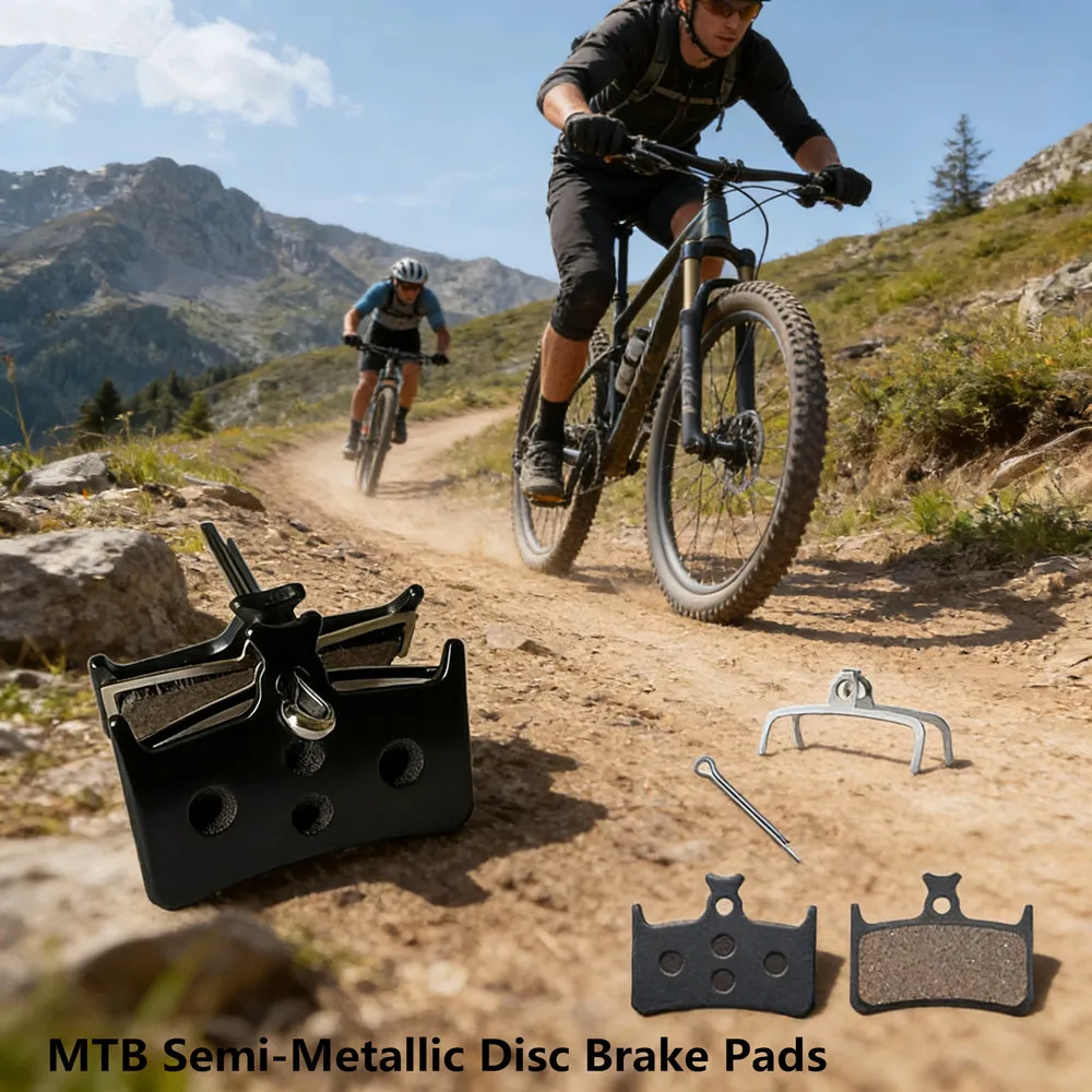 

2 шт. полуметаллические тормозные колодки для горного велосипеда, на основе смолы, для калиперов HOPE Tech EVO E4 RX4+