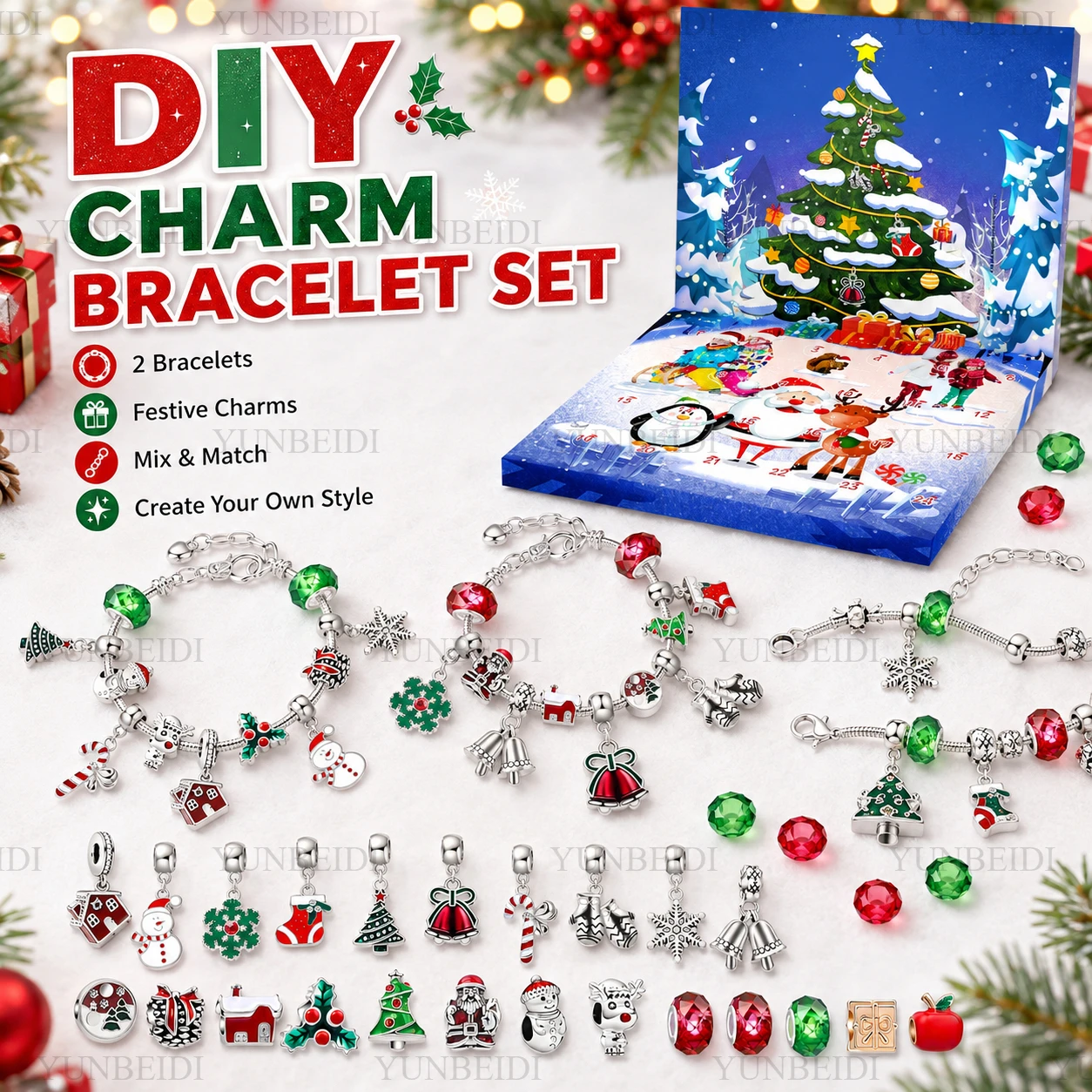 Christmas Advent Calendar 24Gr - Jewelry Making Advent Calendar recension och pris