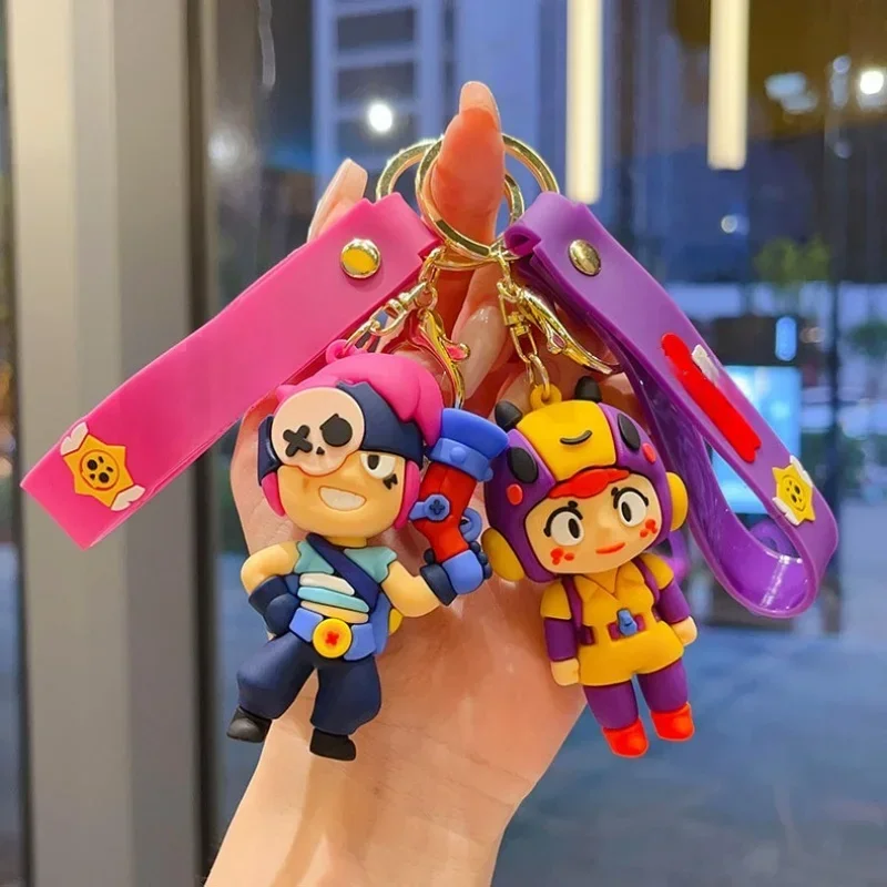 Nuevo Brawl Stars creativo desierto batalla 3D Stitch muñeca llavero lindo Nita Jie Xibeiya coche llavero colgante regalo de Navidad