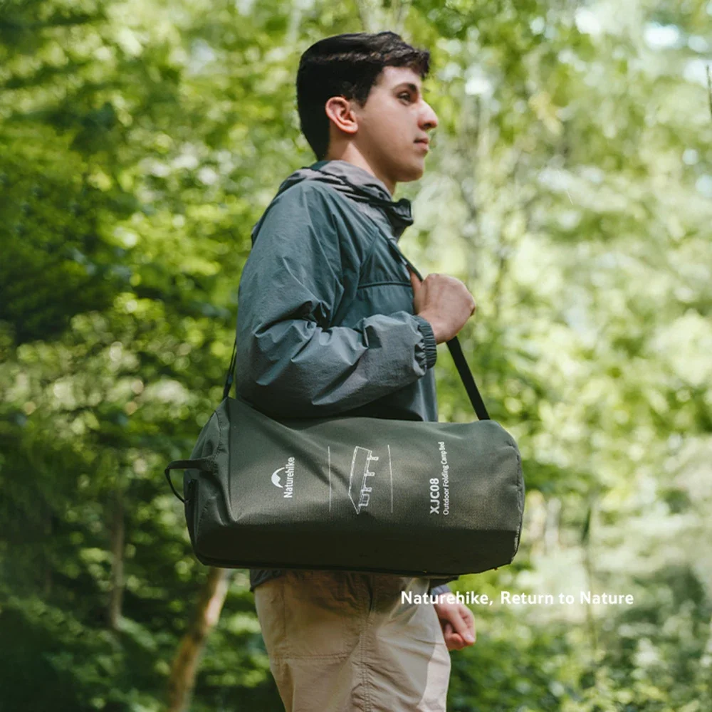 سرير Naturehike خفيف للغاية قابل للطي، سرير تخييم محمول للخيمة، خاص للسفر والمشي لمسافات طويلة للبالغين في الهواء الطلق، يتضمن حقيبة تخزين. #6