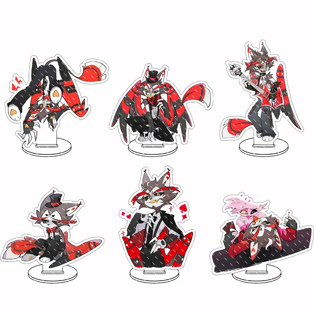 

DIY for Hazbin Hotel 10cm Acrylic Standee Anime Peripheral Husk Collecting Ornaments Decorations for Children Holiday Gifts