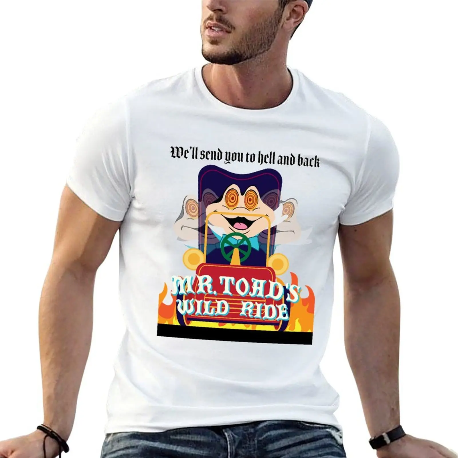 

Mr. Toad's Wild Ride T-Shirt anime t shirts oversize t shirt men 100% cotton luxury brand T-Shirt