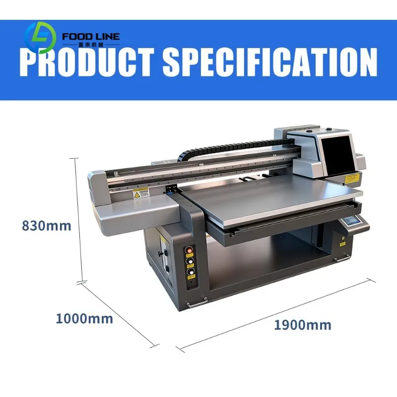 Customized 9060 Inkjet UV Flatbed Printer Mass Production Processing for Phone case Acrylic Sheets Sticker Printer Machine