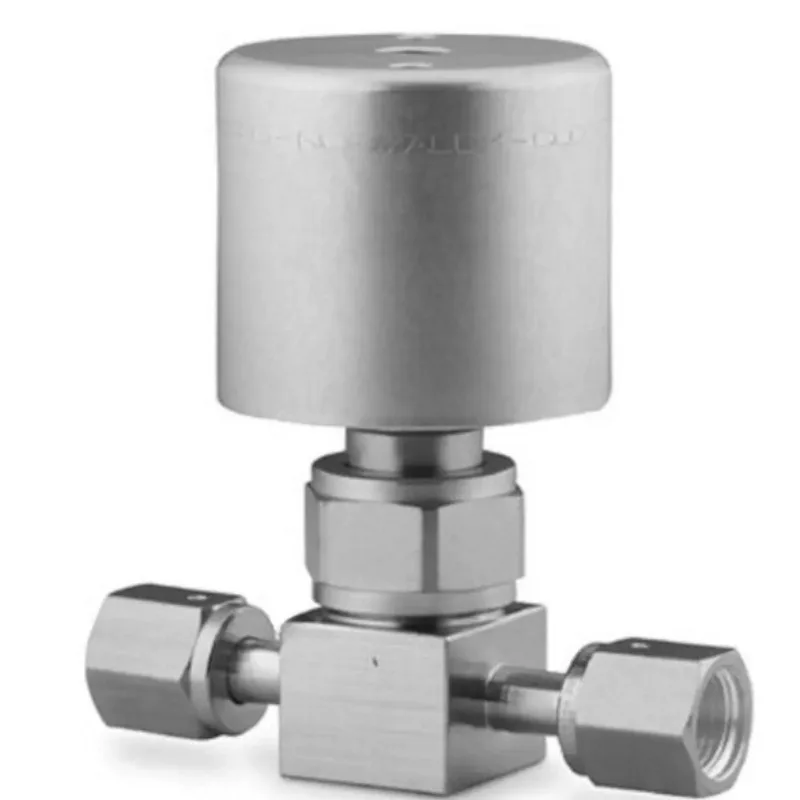 Stainless steel high pressure bellows sealing valve 1/4in. internal thread
