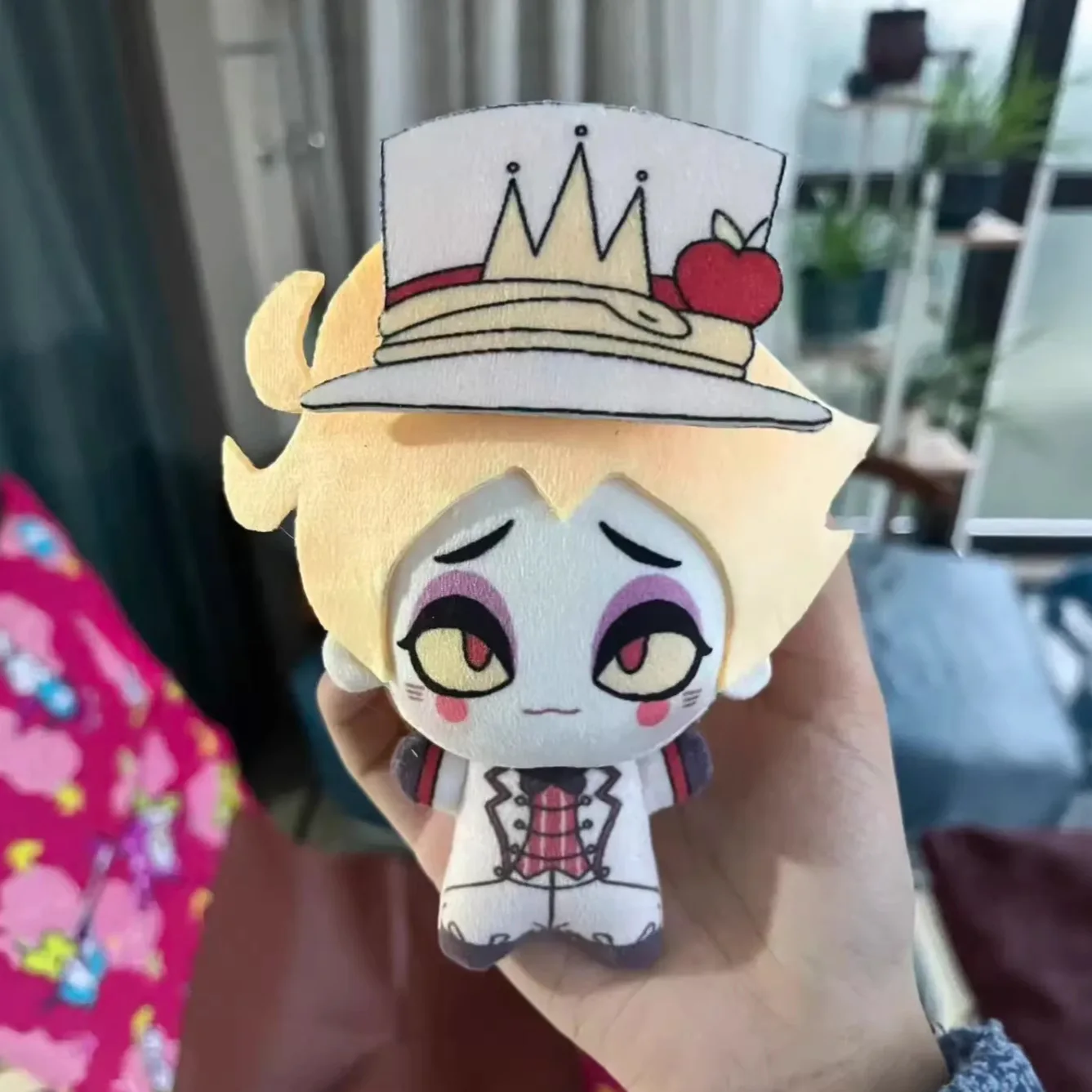Stuffed Anime 10cm Lucifer Morningstar Plushie Hazbined Vox Plush Toys Doll Decoration Keychain Bakcpack Pendants Gifts view 3