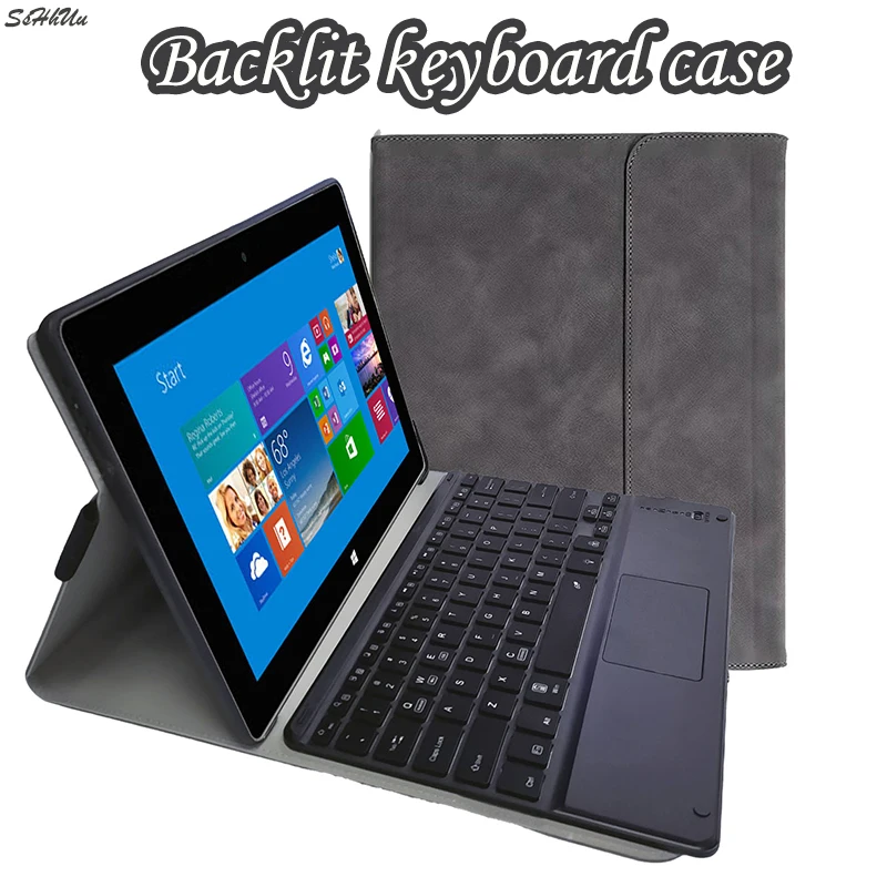 Backlit Keyboard Case For Microsoft Surface Pro 4 6 7 8 Case touchpad For Surface Pro X Pro 2017 Leather Bluetooth Cover