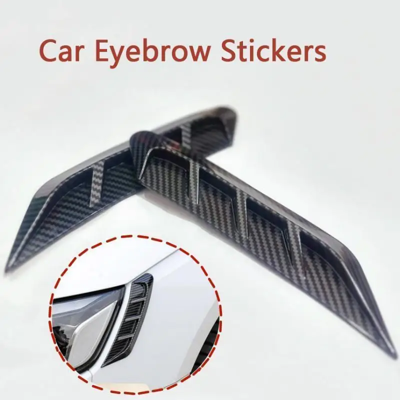 

Car light Carbon fiber eyebrow stickers headlight eyebrow decoration body fender taillight decorative stickers