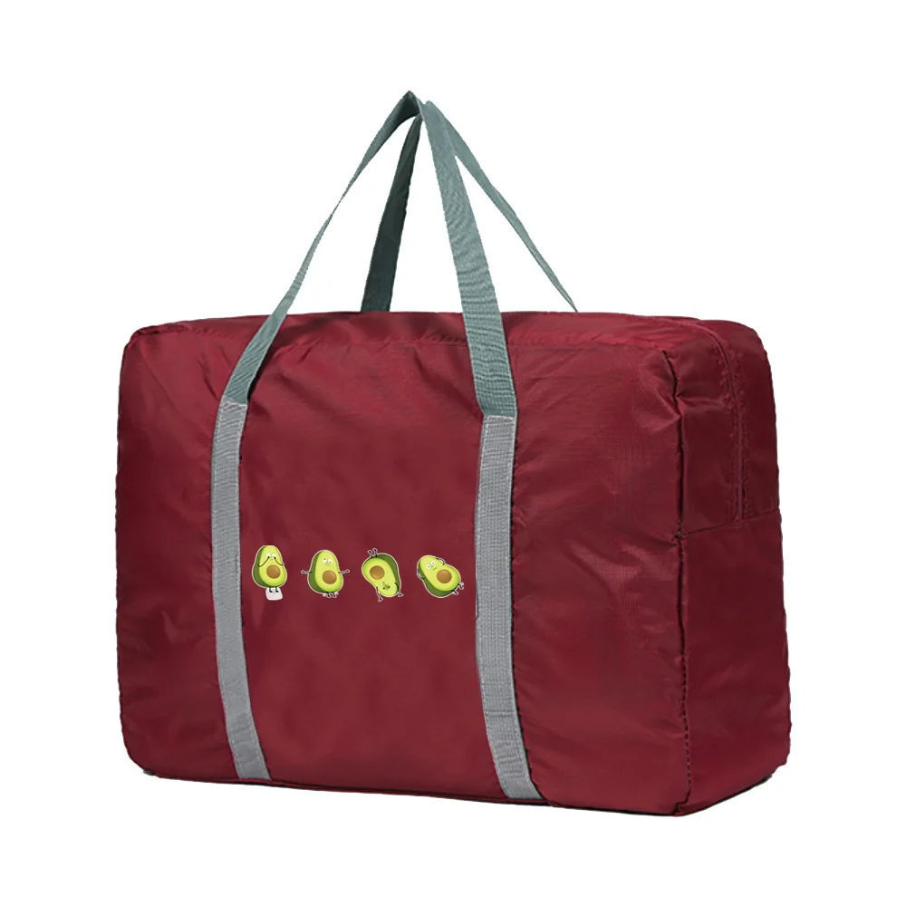 Sacs de voyage de grande capacité pour hommes et femmes, sac de rangement pour vêtements, sac à main imprimé quatre avocats