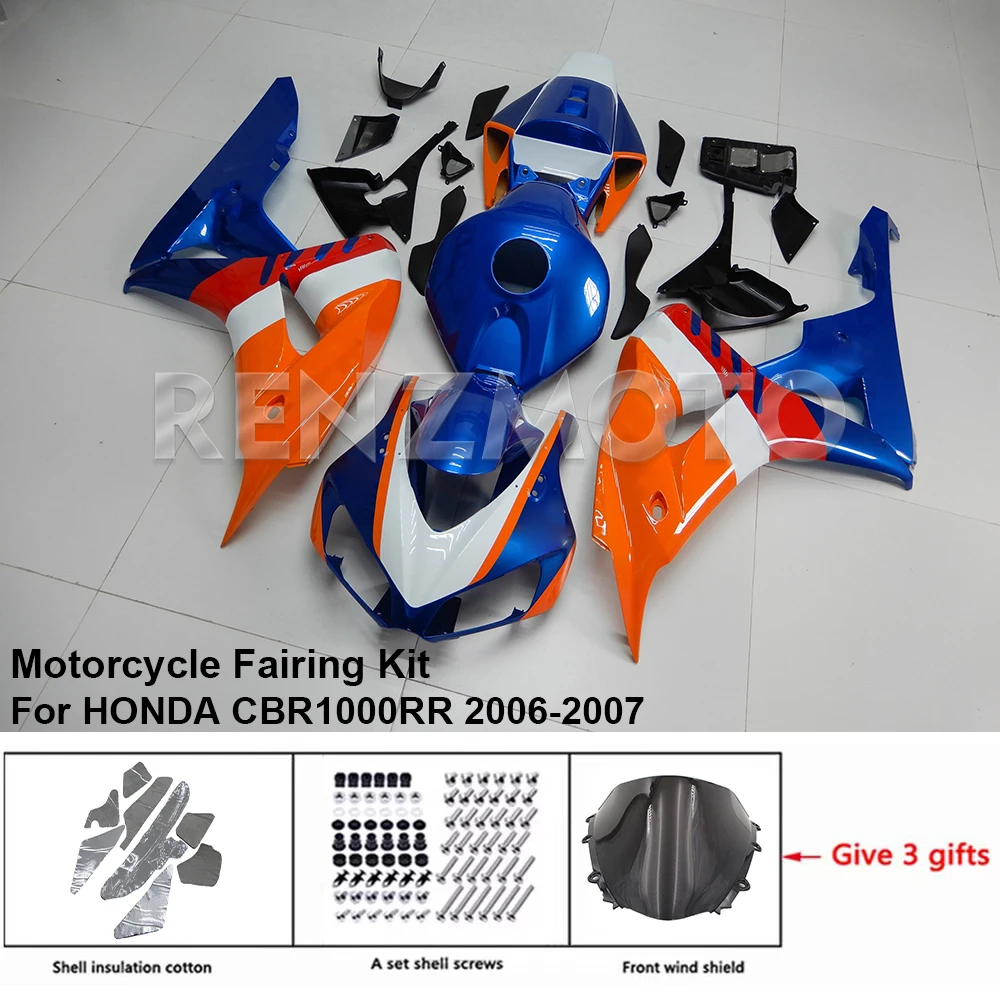 For HONDA CBR1000RR 2006-2007 Fairing H1007-114a Motorcycle Kit Body Kits Decorative Plastic Guards Accessories Shells