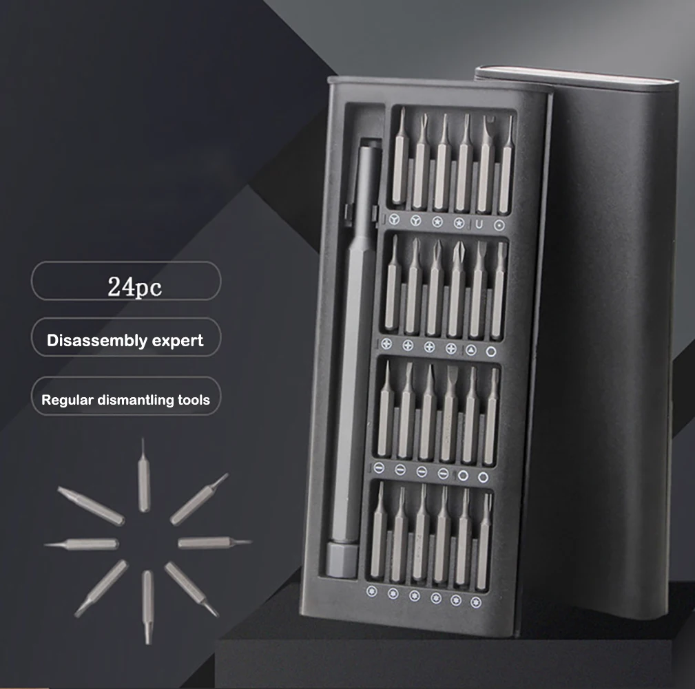 Computer Torque Repair Tool Kit Precision Screw Kit 25 In 1 Magnetic Precision Screwdriver Set PC Mobile Electronic Repair Tool