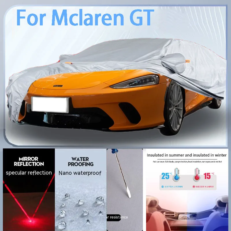 

For Mclaren GT Full Car cover with UV protection and Winter Insulation roles,Rainproof,Snowproof Ati-frost properties.