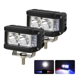 1PC Double Size Flashing Led Light Bar 4 Inch Led Car Motorcycle Light 4x4 Strobe Led Work Light Offroad ATV Tractor Boat Trucks