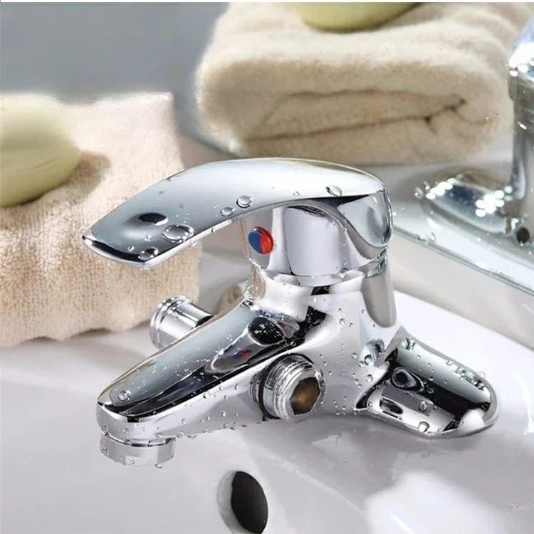 Bathroom Basin Shower Faucet Double-Hole Hot and Cold Mixing Tap Toilet Household Dual-use Faucet Bathroom Accessories